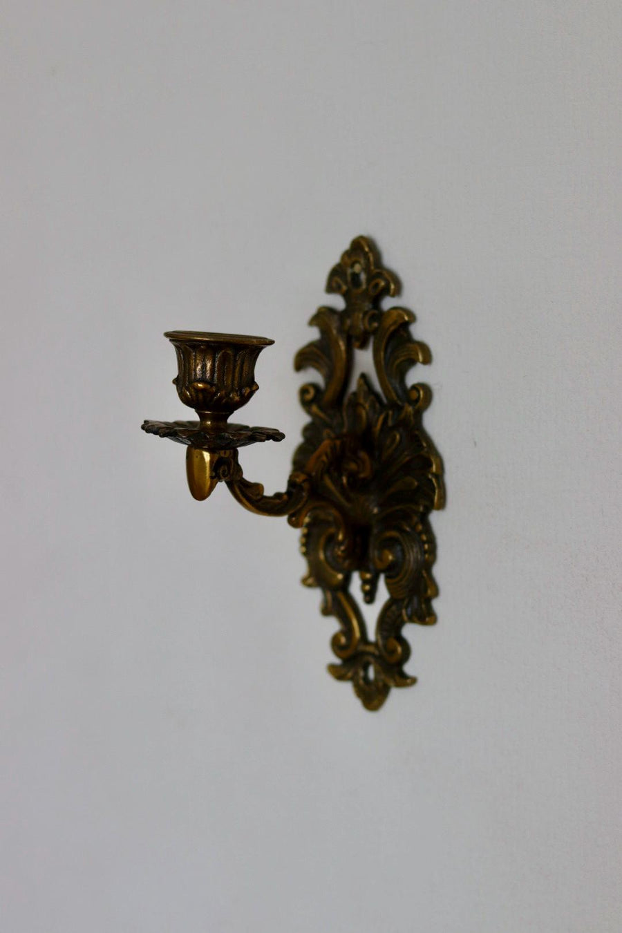 Pair Of Mid Century Swedish Brass Sconces