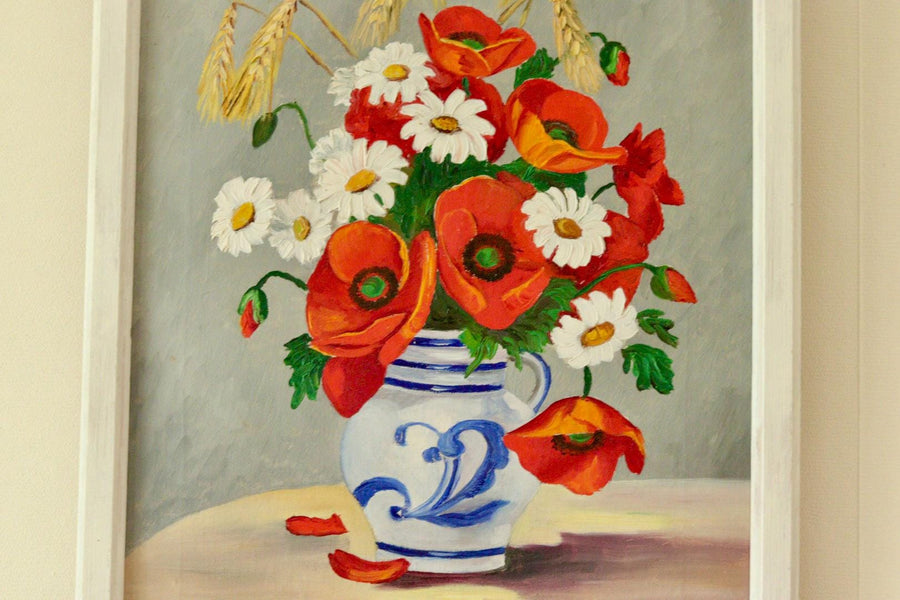 “Still Life Poppies” by B. Peters