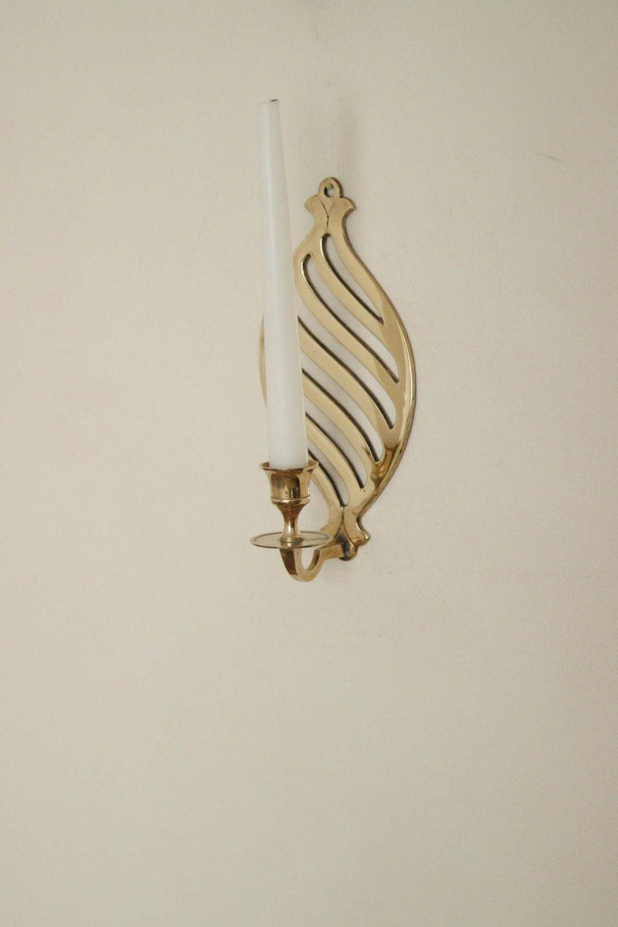 Pair of Mid Century Swedish Brass Sconces