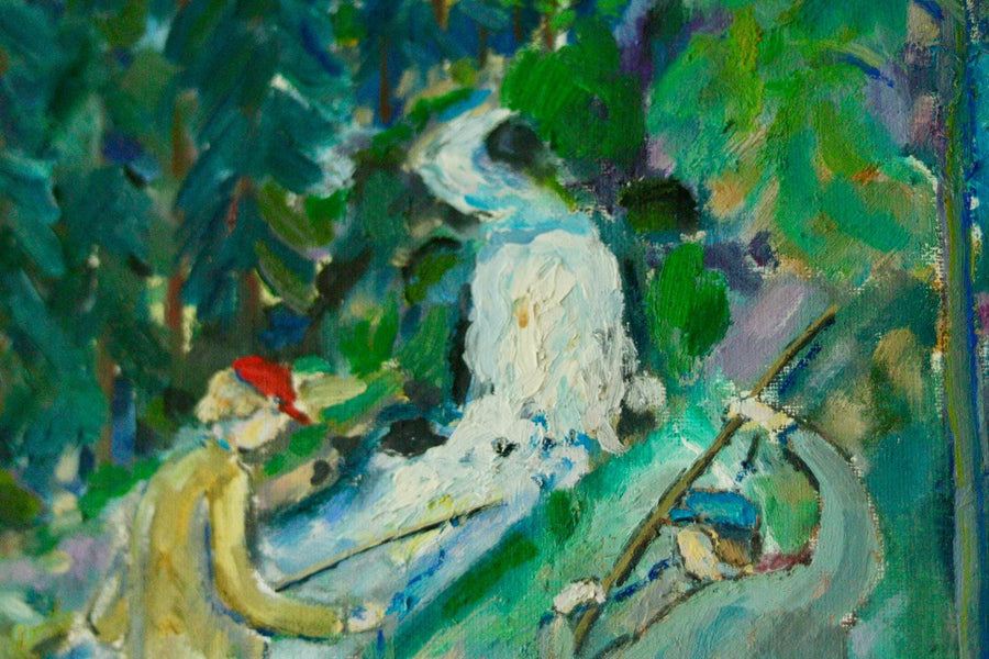 Original Swedish Oil on Canvas – By HANS LINDBERG