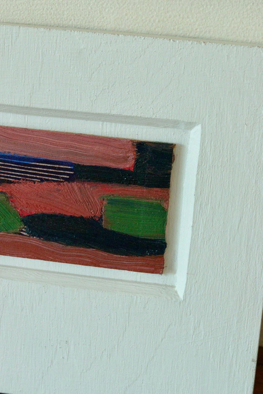 Original Abstract Painting Oil on Panel – Kurt Larsen – 1994