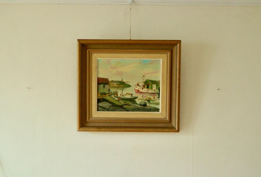 “Boat in the Harbour” by CARL CHRISTIANSSON