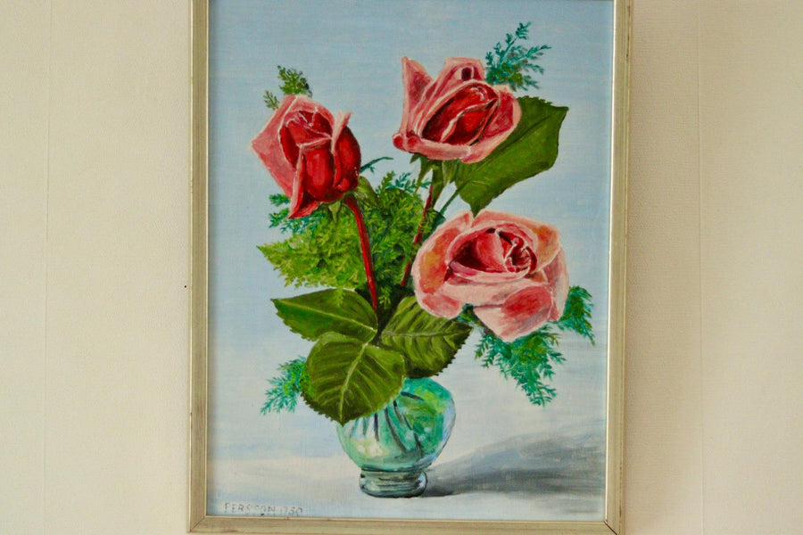 "Roses in a Vase" Persson 1950