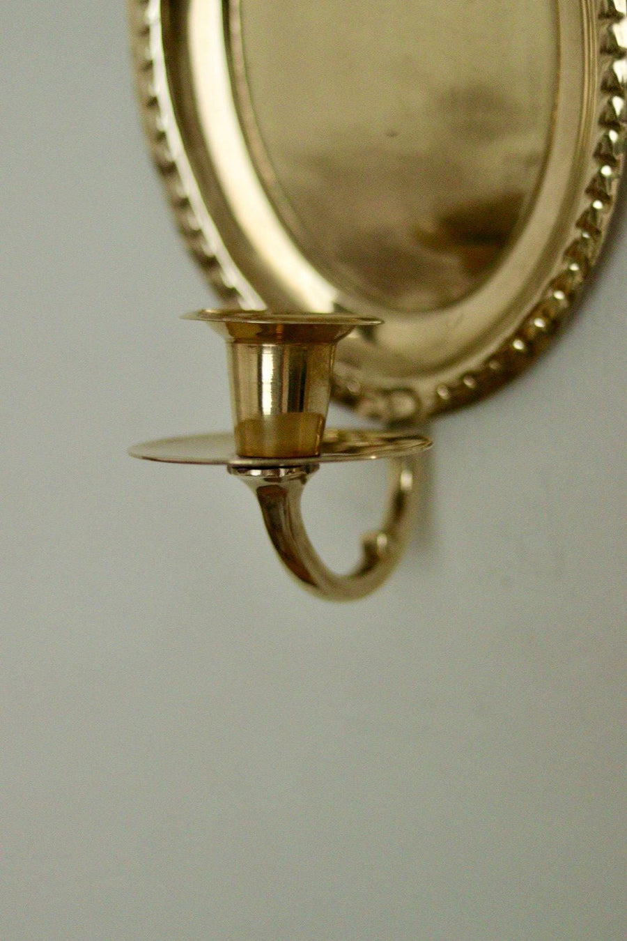 Pair of Vintage Brass Swedish Sconces