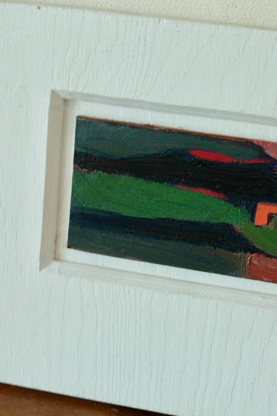 Original Abstract Painting Oil on Panel – Kurt Larsen – 1994