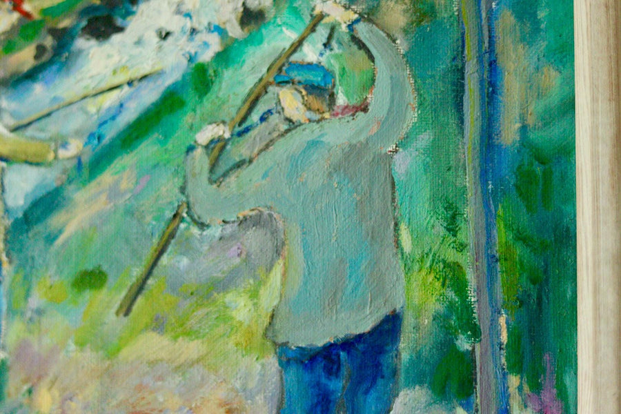 Original Swedish Oil on Canvas – By HANS LINDBERG